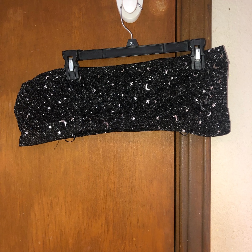 SHEIN sparkly tube top with moons and stars, 1XL